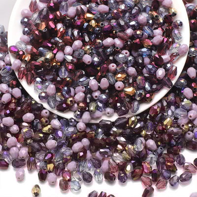 Segatud 6x8mm veetilga lihvitud kristallhelmed lahtised vahetükid lambivärvi helmed ehete valmistamiseks näputöö DIY käsitsi valmistatud aksessuaarid