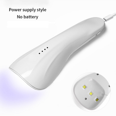 DUNFULI ručna UV LED lampa za nokte Fototerapija Alati za manikuru Oprema za sušenje noktiju Nail Art za nokte Sušenje gel laka