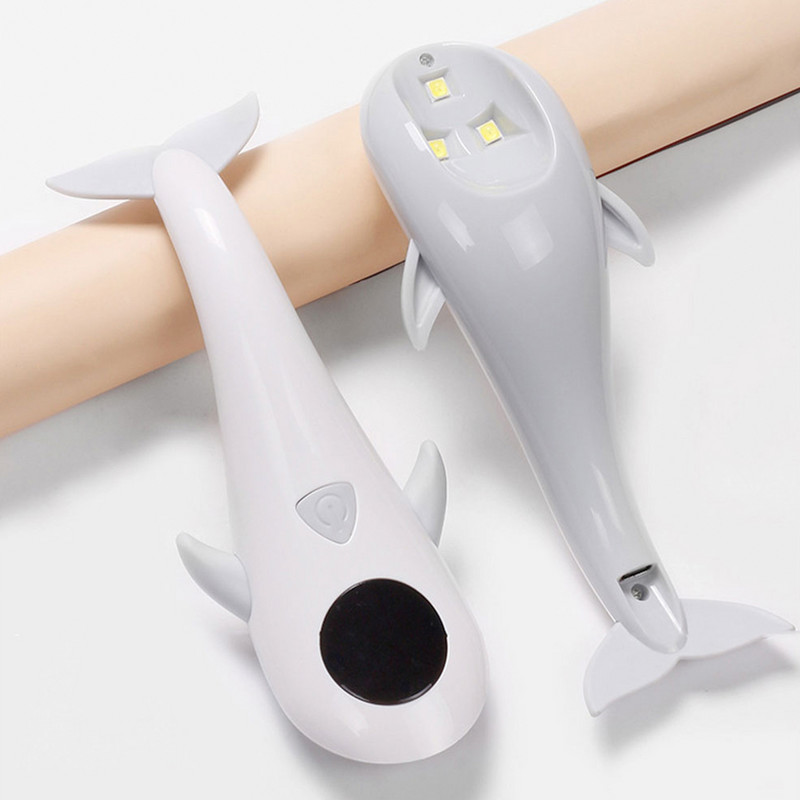 Whale ručna svjetiljka za poboljšanje noktiju, brzo sušenje, USB punjenje, lampa za postavljanje ploče za nokte, prijenosna lampa za sušenje noktiju, sušilo za nokte