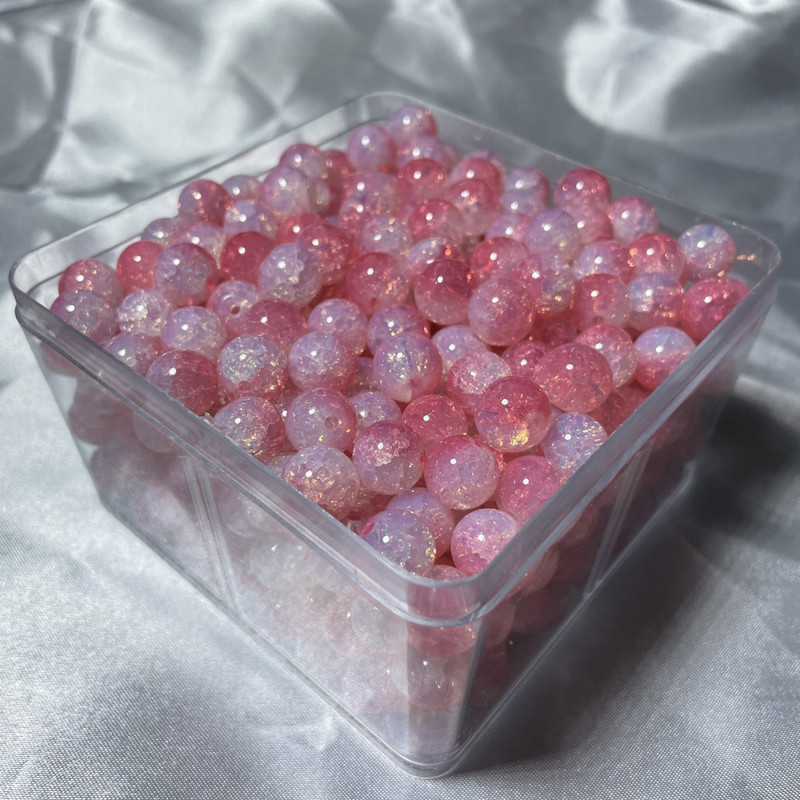 10 mm gradiento dviejų spalvų karoliukai rankų darbo pasidaryk mergaitei gražūs daugiaspalviai madingi apyrankės karoliai palaidi karoliukai fėjų papuošalai