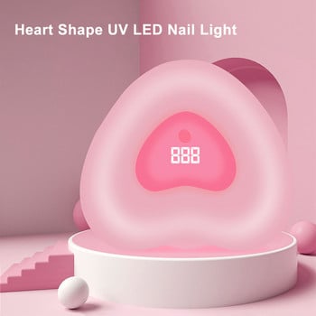 53 бр. Двойна светлина 180 W UV лампа за нокти LED лампа за сушене на нокти Heart Shape Прекрасна лампа Art Curing Lamp Педикюр Инструменти за салон за нокти
