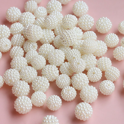 10mm 12mm 14mm 16mm 20mm imitatsioonpärlid akrüül Bayberry ümmargused lahtised vahedega helmed ehete valmistamiseks Käsitsi valmistatud
