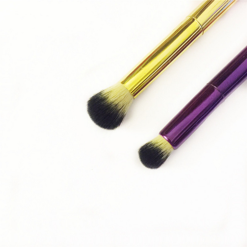 The Creaseless Airbrusher Concealer Pensula de machiaj Cu două capete Buff Blending Contouring Conceal Shading Frumusețe Cosmetică Instrumente