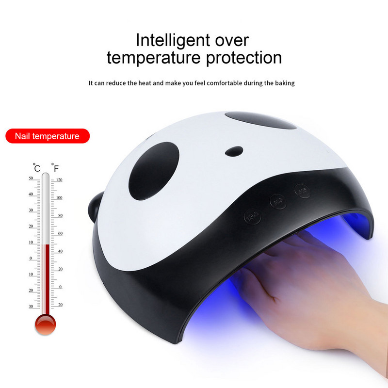 Panda körömlámpa zselés lakk kikeményítő gép körömdíszítő eszköz Led körömlámpa szárító