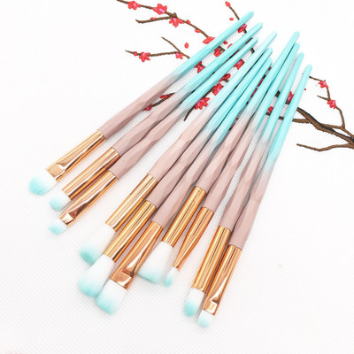 20 Unicorn Diamond Set četkica za šminku Četka za podlogu Rumenilo Mješovito sjenilo za oči Šminka za usne Ljepota Četkica za šminkanje za žene