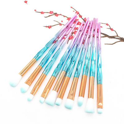 20 Unicorn Diamond Set četkica za šminku Četka za podlogu Rumenilo Mješovito sjenilo za oči Šminka za usne Ljepota Četkica za šminkanje za žene