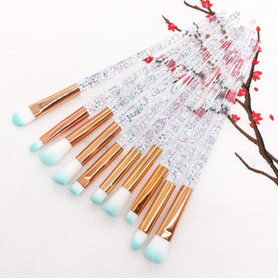 20 Unicorn Diamond Set četkica za šminku Četka za podlogu Rumenilo Mješovito sjenilo za oči Šminka za usne Ljepota Četkica za šminkanje za žene