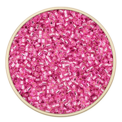 2mm 11/0 ühtlane lahtine toru hõbedane värv sees seemnehelmed Tšehhi klaashelmed käevõrud kaelakee sõrmus seemnehelmete valmistamine isetegemiseks