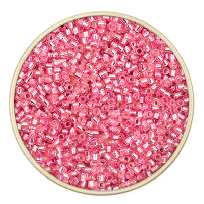 2mm 11/0 ühtlane lahtine toru hõbedane värv sees seemnehelmed Tšehhi klaashelmed käevõrud kaelakee sõrmus seemnehelmete valmistamine isetegemiseks