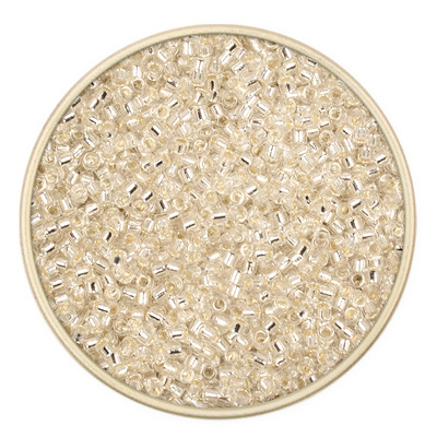 2mm 11/0 ühtlane lahtine toru hõbedane värv sees seemnehelmed Tšehhi klaashelmed käevõrud kaelakee sõrmus seemnehelmete valmistamine isetegemiseks