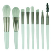 8 vnt./rinkinys Makiažo šepetėlių rinkinys Rožiniai Minkšti Sintetiniai Plaukai Kelioniniai makiažo šepetėlių rinkinys Daugiafunkciniai kosmetiniai makiažo šepetėliai