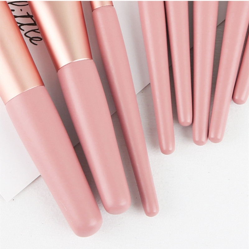 8 vnt./rinkinys Makiažo šepetėlių rinkinys Rožiniai Minkšti Sintetiniai Plaukai Kelioniniai makiažo šepetėlių rinkinys Daugiafunkciniai kosmetiniai makiažo šepetėliai