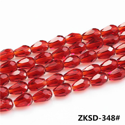 Kristallripats 3x5mm 6x8mm, punane pisar, klaashelmed ehete valmistamise tarvikute hulgimüük