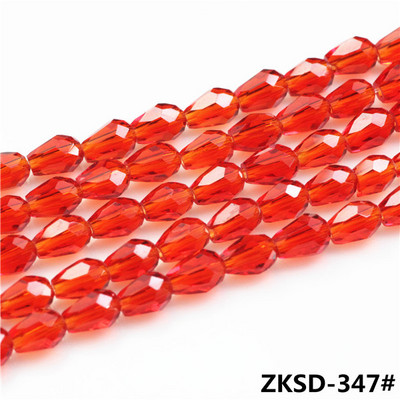 Kristallripats 3x5mm 6x8mm, punane pisar, klaashelmed ehete valmistamise tarvikute hulgimüük