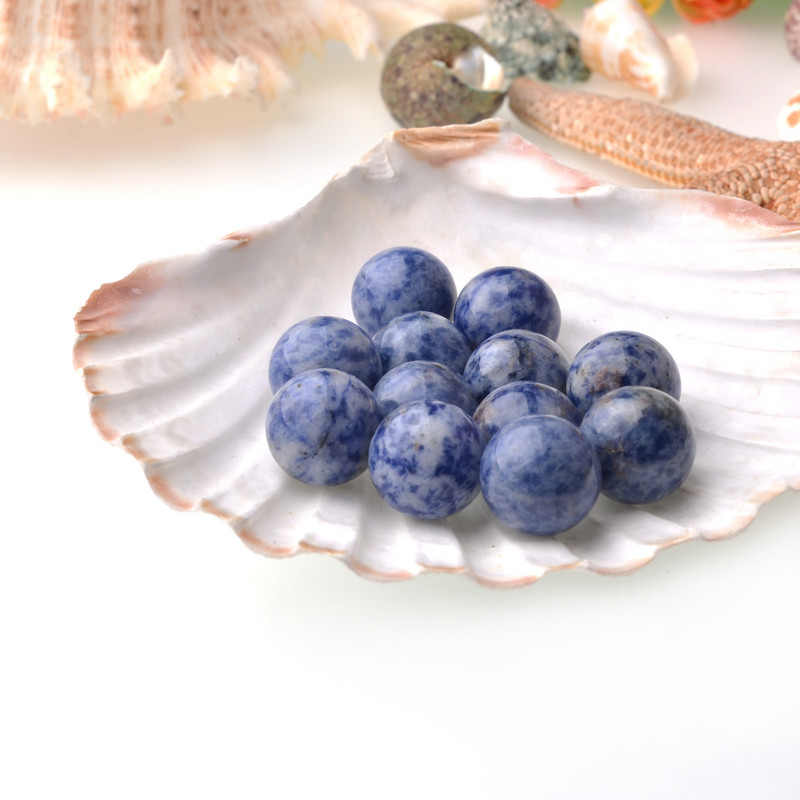 16 mm naturaalsest vääriskivist pallid, helmed isetegemiseks ehete valmistamiseks Ümmarguse kristallist kera ilma auguta tervendava tšakra võlu käevõru kaelakee