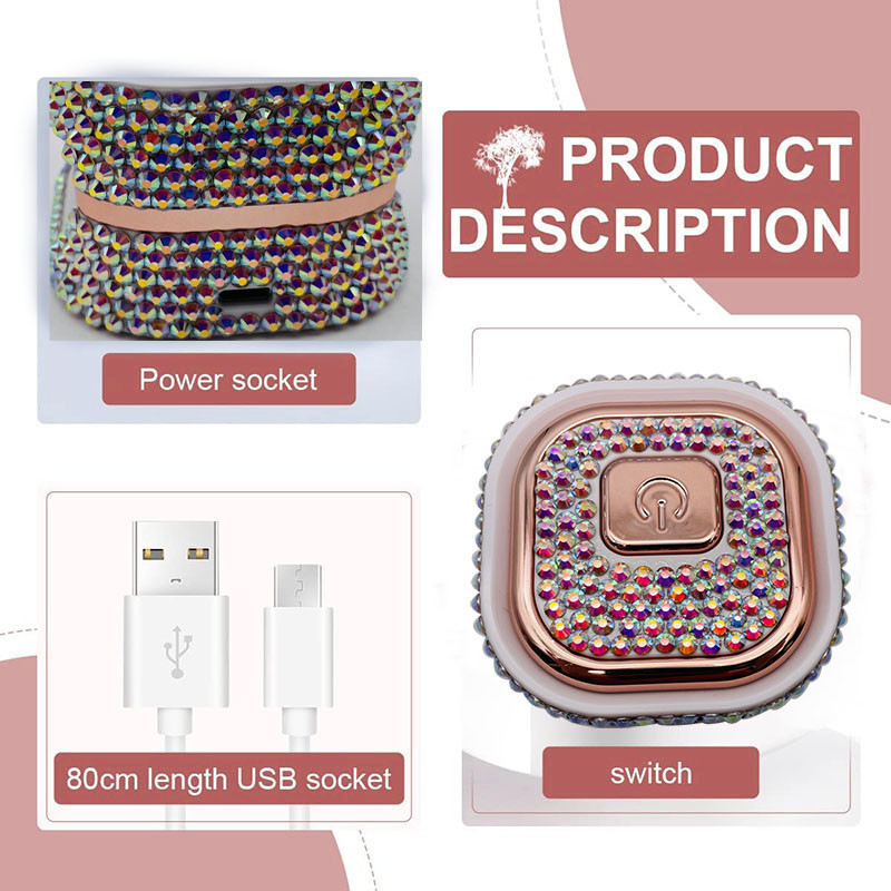 Mini UV LED lampa za nokte Dijamantna gel lampa za nokte Prijenosna USB UV svjetiljka za gelirane nokte Alati za sušenje noktiju Manikura secador