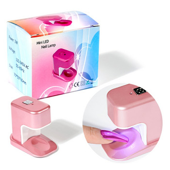 Εργαλεία μανικιούρ Pink Egg Shape Design 30S Fast Drying Light Forning for Gel P E74C