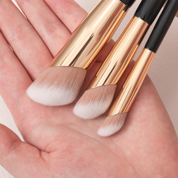 OVW Фондация с наклонена глава Highlight Contour Face Cheek Powder Makeup Brush Nano Synthetic Angled Cosmetic Beauty Makeup Tool