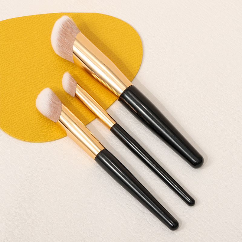 OVW Slanted Head Foundation Highlight Contour Face Cheek Powder Brush Makeup Nano Synthetic Angled Cosmetic Beauty Beauty Brush