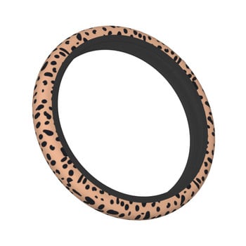 Tan Dalmatian Car Steering Wheel Cover 37-38 Dog Dot Animal Auto Steering Wheel Protector Αξεσουάρ τιμονιού σε στυλ αυτοκινήτου