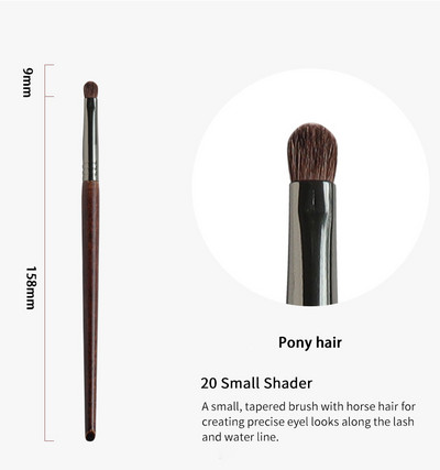 OVW Small Pro Firm Shadow Brush kisti Pony Hair Mini Shader Makeup Beauty Brushes Tool makyaj fircasi 1 vnt pennelli trucco