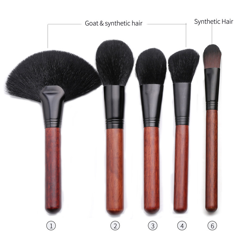OVW Make Up Brush Cosmetics 1 tk näokomplekt Natural Hair Professional Foundation puuder põsepuna kontuuri esiletõstja segamine