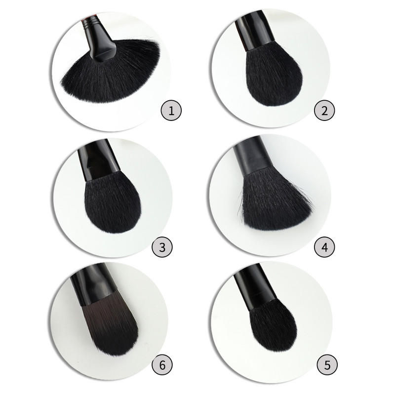 OVW Make Up Brush Cosmetics 1 tk näokomplekt Natural Hair Professional Foundation puuder põsepuna kontuuri esiletõstja segamine