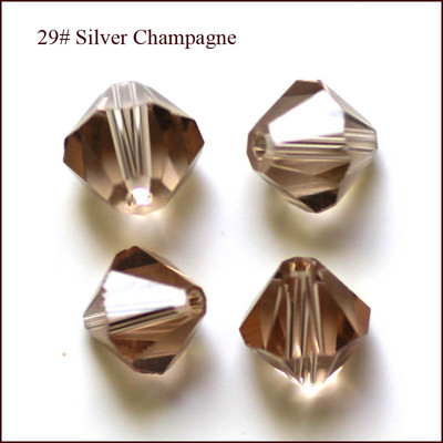 AAA 100 τεμ. 4mm Αυστριακές κρυστάλλινες χάντρες Bicone για κοσμήματα που κατασκευάζουν Diy αξεσουάρ Πολύχρωμες πολύχρωμες χάντρες Spacer Χονδρική