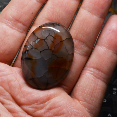 FLTMRH 40mmx30mm Ovalne perle od crvenog ahata Cabochon Flatback Dome Neizbušene perle od prirodnog kamena za DIY Pandandt Naušnice Prsten Zlatar