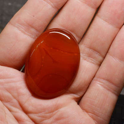 FLTMRH 40mmx30mm Ovalne perle od crvenog ahata Cabochon Flatback Dome Neizbušene perle od prirodnog kamena za DIY Pandandt Naušnice Prsten Zlatar