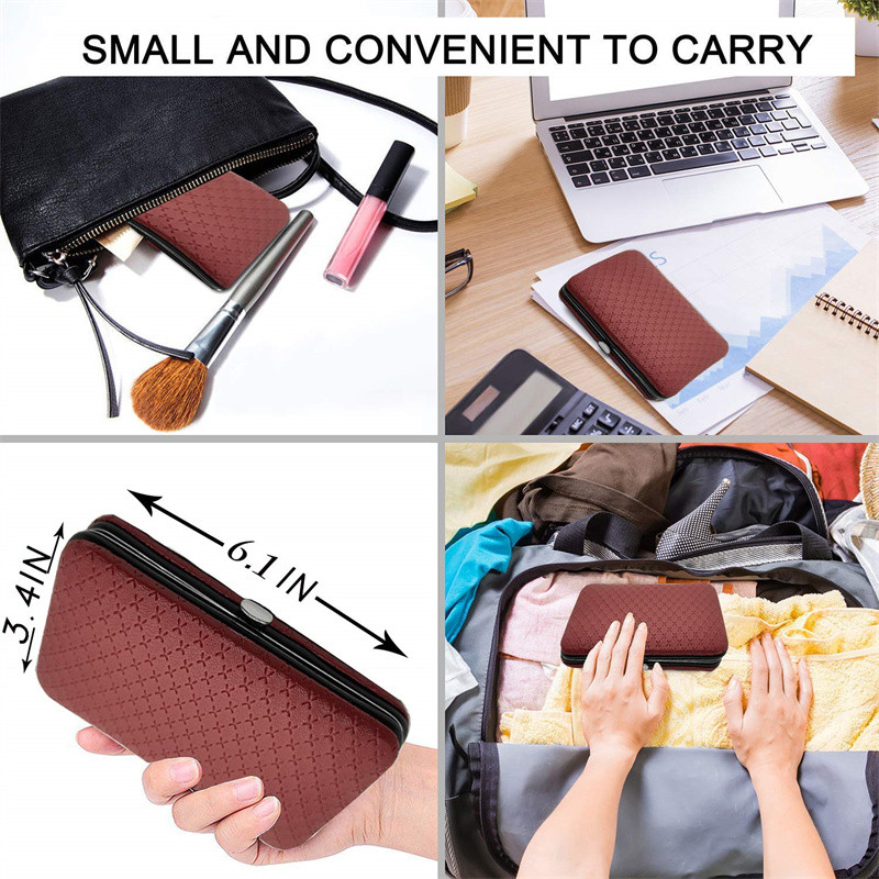 Maniküüri komplekt 19 tk täisfunktsionaalne komplekt Professionaalsed roostevabast terasest pediküürikomplektid kaasaskantava ümbrisega küünekääris Idee Kingitus