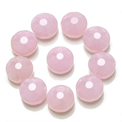 ZHUBI 10 tk Klaasist ümmargused kivihelmed 14 mm lihvitud kristallist lamedad helmed DIY Ehted Käsitöö Materjalide leiud Fit Käevõru