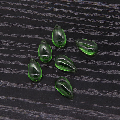 Mibrow 20 tk 7 * 14 mm veetilga klaashelmed, millel on auk, pisar, klaasist võluripats, ehete valmistamise tarvikute jaoks