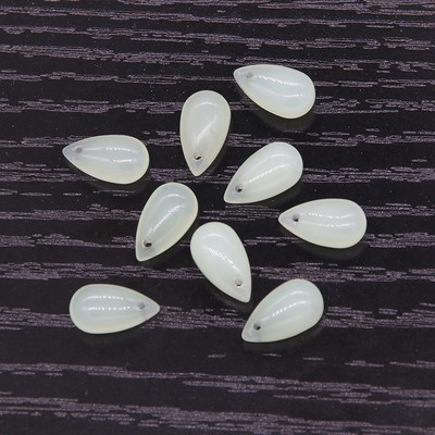 Mibrow 20 tk 7 * 14 mm veetilga klaashelmed, millel on auk, pisar, klaasist võluripats, ehete valmistamise tarvikute jaoks