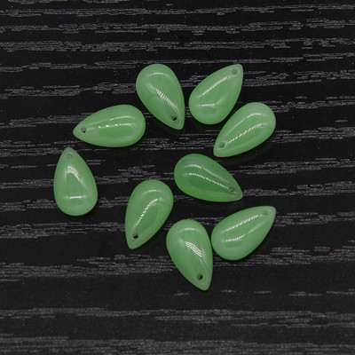 Mibrow 20 tk 7 * 14 mm veetilga klaashelmed, millel on auk, pisar, klaasist võluripats, ehete valmistamise tarvikute jaoks