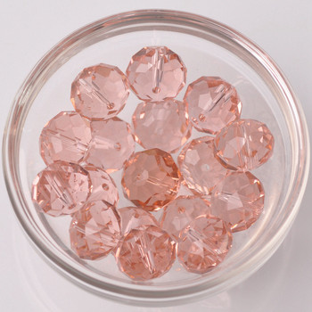 Rondelle Фасетиран чешки кристал Аква розов цвят 3 мм 4 мм 6 мм 8 мм 10/12/14/16 18 мм Разхлабени дистанционни мъниста за изработка на бижута Направи си сам