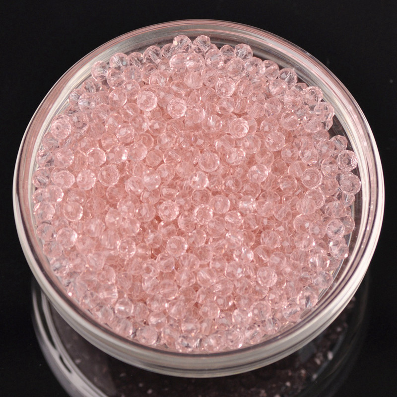 Rondelle lihvitud Tšehhi kristallklaas Aqua Rose Color 3mm 4mm 6mm 8mm 10/12/14/16 18mm lahtised vahehelmed ehete valmistamiseks isetegemiseks