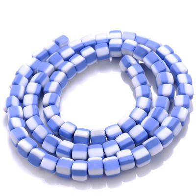 Ligikaudu 60 tk/kiud 6 mm kandilised savihelmed, laastud ketas lahtised vahetükid, käsitsi valmistatud Boho polümeerist helmed ehete valmistamiseks kaelakee jaoks