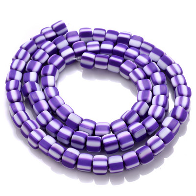 Ligikaudu 60 tk/kiud 6 mm kandilised savihelmed, laastud ketas lahtised vahetükid, käsitsi valmistatud Boho polümeerist helmed ehete valmistamiseks kaelakee jaoks