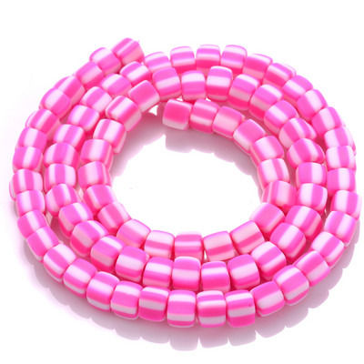 Ligikaudu 60 tk/kiud 6 mm kandilised savihelmed, laastud ketas lahtised vahetükid, käsitsi valmistatud Boho polümeerist helmed ehete valmistamiseks kaelakee jaoks