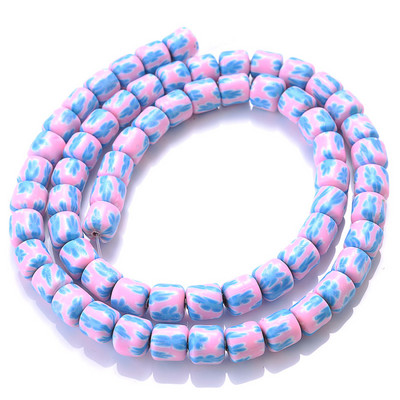 Ligikaudu 60 tk/kiud 6 mm kandilised savihelmed, laastud ketas lahtised vahetükid, käsitsi valmistatud Boho polümeerist helmed ehete valmistamiseks kaelakee jaoks