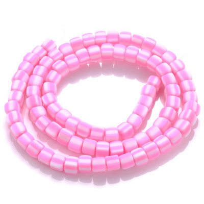 Ligikaudu 60 tk/kiud 6 mm kandilised savihelmed, laastud ketas lahtised vahetükid, käsitsi valmistatud Boho polümeerist helmed ehete valmistamiseks kaelakee jaoks