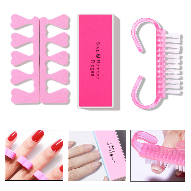 Maniküüri komplekt küünte litrite jaoks Küünehooldustarvikute komplekt Nail Art Pen Pintsel Küünte tarvikud Maniküüri tööriistad