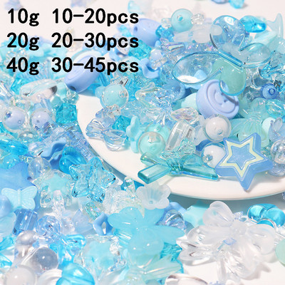 10G akrilo karoliukai šypsenos širdelės lanko gėlių karoliukai papuošalams gaminti pasidaryk pats rankų darbo telefono grandinėlė apyrankė stiklo karoliukai priedai