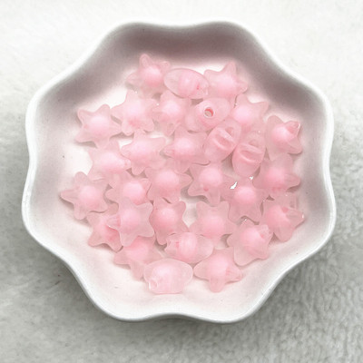 30-120 tk 12mm matt akrüül Viieharuline täht lahtised vahehelmed ehete valmistamiseks isevalmistatud aksessuaaride jaoks