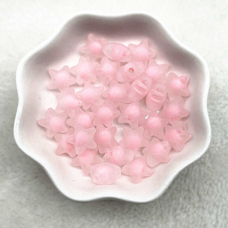 30-120 tk 12mm matt akrüül Viieharuline täht lahtised vahehelmed ehete valmistamiseks isevalmistatud aksessuaaride jaoks