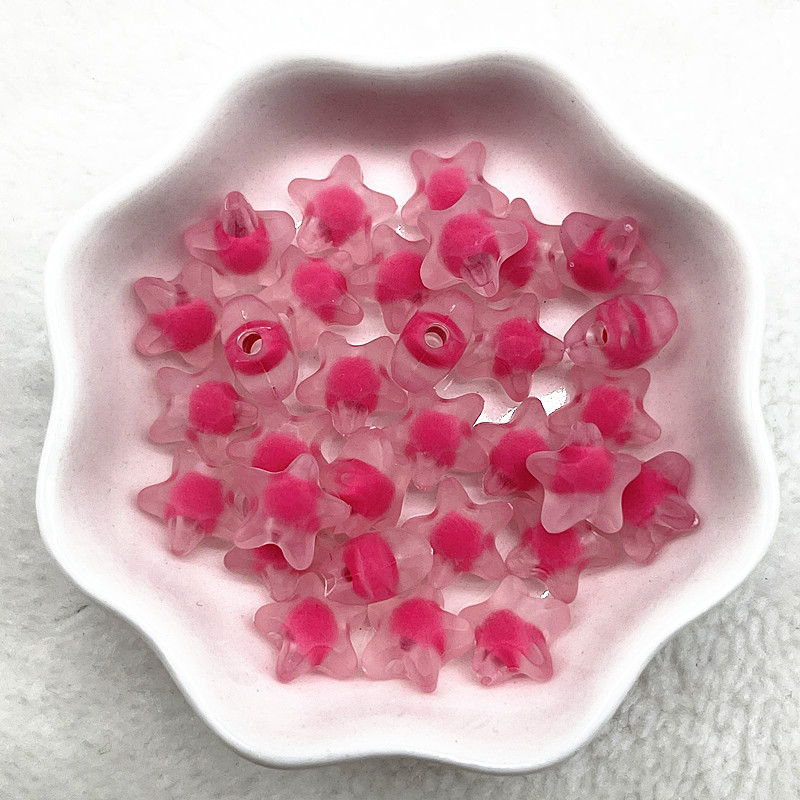 30-120 tk 12mm matt akrüül Viieharuline täht lahtised vahehelmed ehete valmistamiseks isevalmistatud aksessuaaride jaoks