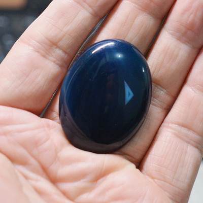 FLTMRH 30mmx40mm Pietra prețioasă naturală Lapis Lazuli Oval Cabochon Cameo Fit Fabricarea de bijuterii DIY