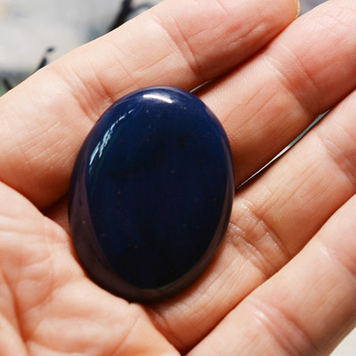 FLTMRH 30mmx40mm Pietra prețioasă naturală Lapis Lazuli Oval Cabochon Cameo Fit Fabricarea de bijuterii DIY