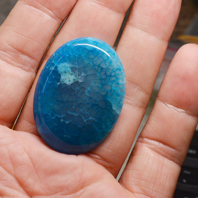 FLTMRH 30mmx40mm Pietra prețioasă naturală Lapis Lazuli Oval Cabochon Cameo Fit Fabricarea de bijuterii DIY